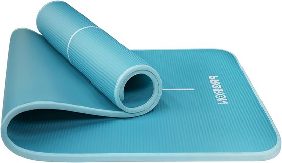 Pilates mat Oefening yogamat Extra dikke schuimmat voor Gym Fitness Workout Thuis - 1800 mm x 610 mm x 15 mm met draagriem Yogamat
