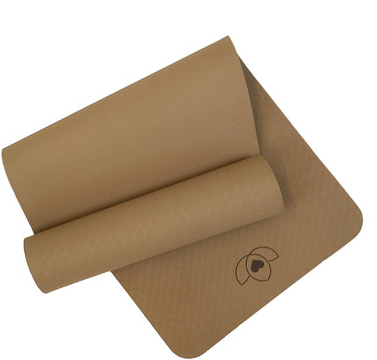 Pilates mat TPE extra dik 10 mm donkergroen - Lotus