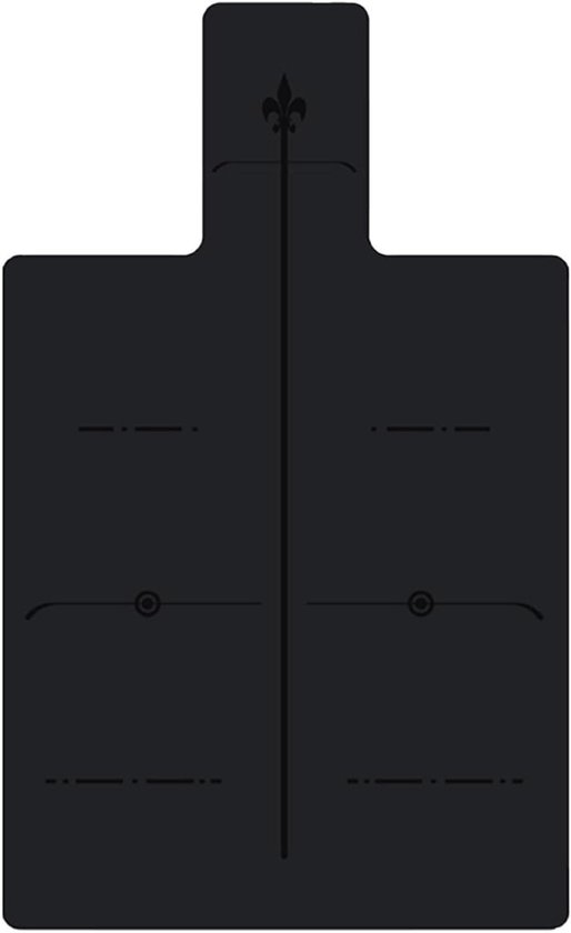 Pilates Mat - Yogamat Oefenmat - Thuis Sporten - Super Grip - 39x24 inch - Zwart