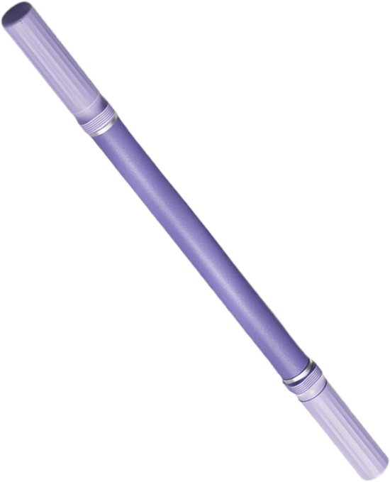 Pilates Rekstok - Yoga Stick - Spierontspanning - Gebogen Rolvorm - 57.5 x 3 cm - Grijs