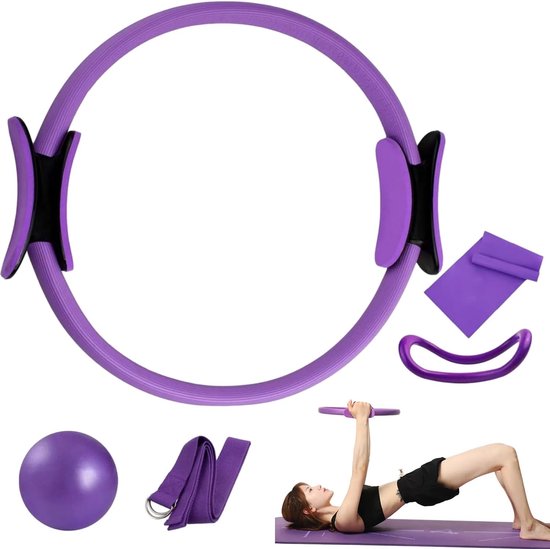 Pilates ring voor vrouwen - yoga accessoires - pilates ring accessoires - pilates set voor thuis - essential kit voor innerlijke dijen en been oefeningen van VLFit