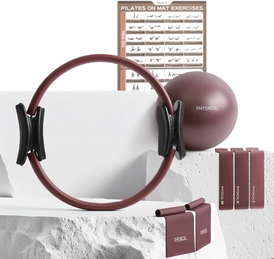 Pilates Set voor Beginners – 38 cm Pilates Ring + Mat – Complete Thuis Fitness Set – Onmisbare Pilates Uitrusting van Merkloos
