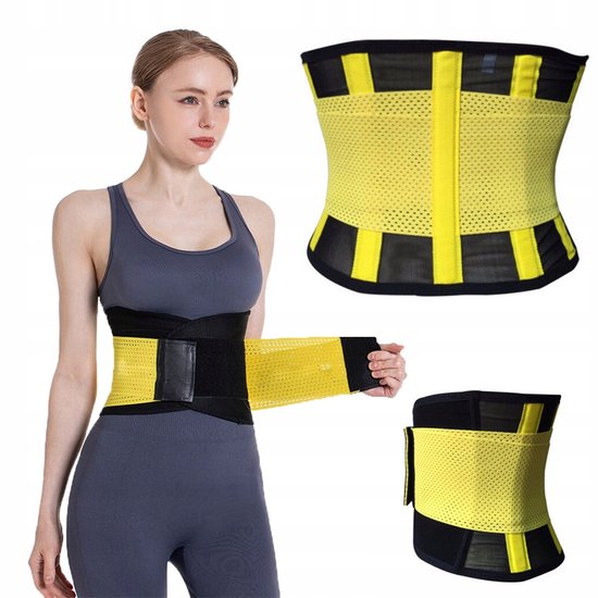 Pingyang Rongrong Handicraft Factory - Neopreen Afslankgordel - Fitness - M - Geel