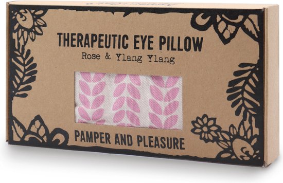 Plantaardig Luxe Oogkussen Roze Met Etherische Oliën - Roos & Ylang Ylang - Verwen & Plezier - Yoga - Meditatie - Ontspanning van Pure Senses