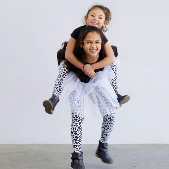 Positive Pants - Zwart-Wit Panter - Kinderlegging - 128/134 van Positive Pants