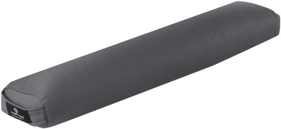 Pranayama Yoga Bolster - Ademhalingskussen Yogakussen - Diepe Ademhaling - Handige Handgrepen - 25L x 6W x 3H inch - Grijs