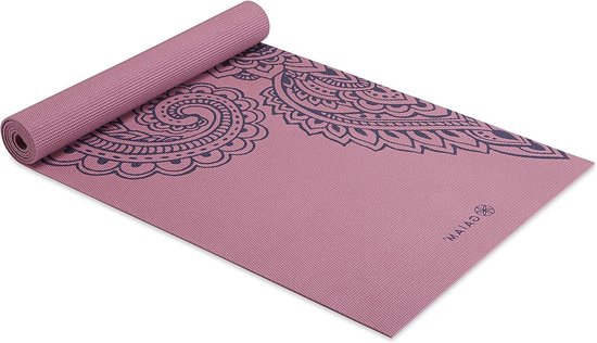 Premium 5 mm dikke antislip yoga fitnessmat - Gaiam - voor alle soorten yoga pilates en vloertrainingen - 68 inch x 24 inch x 5mm van Gaiam