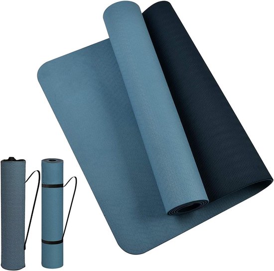 Premium Milieuvriendelijke Fitnessmat met Hoge Dichtheid en Antislip Dubbelzijdig Ontwerp van Merkloos