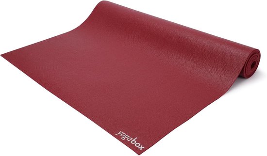 Premium yoga mat - Fitness onderlegger - Intensieve training - Gemaakt in Duitsland - 200 x 80 cm - Bordeaux