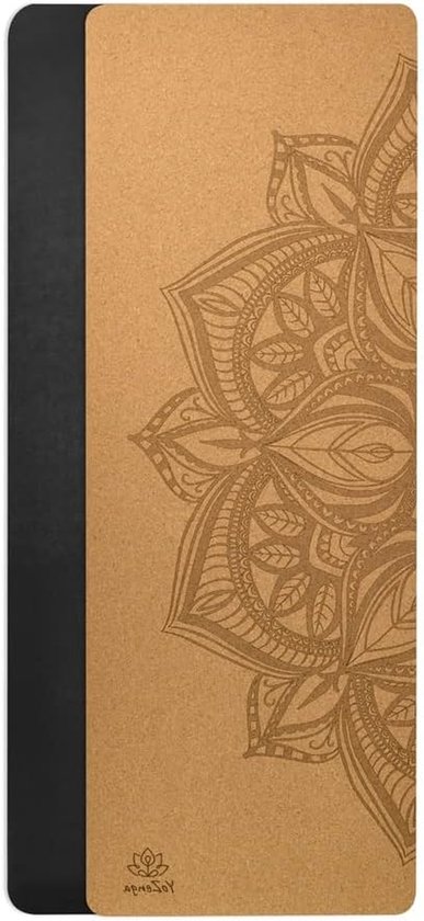Premium yoga mat - Yogamat Kurk - Yoga Beoefenen - Natuurlijk Materiaal - 70 x 12 x 12 cm