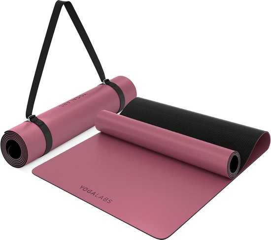 Premium yogamat STUDIO | extra grote yogamat antislip van ECO PU & natuurlijk rubber | innovatieve en duurzame antisliplaag | 2-in-1 yogariem | sportmat | 185*68*0,4 cm van Zenagoyoga