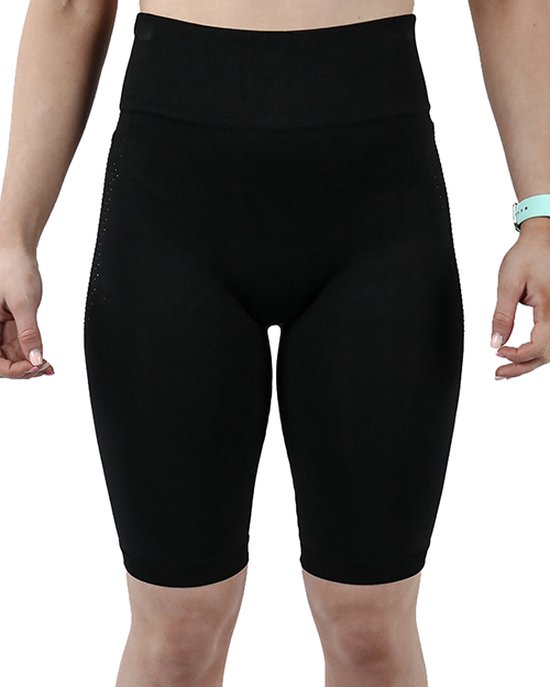 Pretty Polly Shorts - Active Wear - Zacht - Naadloos - Ademend - Comfort - Bewegingsvrijheid - Gerecycled Garen - Yoga - Pilates - M/L - Zwart van Pretty Polly