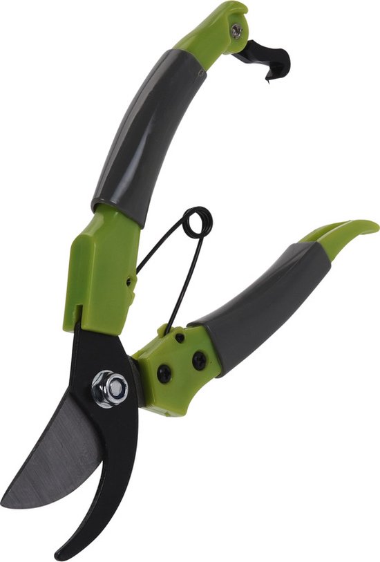 Pro Garden Snoeischaar - papegaaienbek - groen - 25 cm - tuingereedschap van Pro Garden