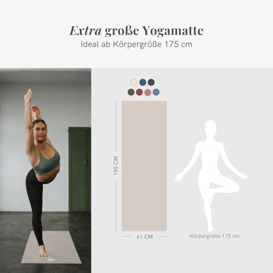 Professionele Yogamat XL - 5mm Dikte - Antislip en Huidvriendelijk - Ideaal voor Yoga, Pilates en Training