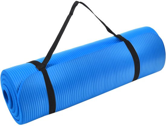 PROfit Sportmat Fitness Pro NBR 180x60x1,5cm Blauw DK