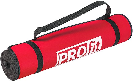 PROfit Sportmat Training 180x60x0,6cm Rood-Zwart DK