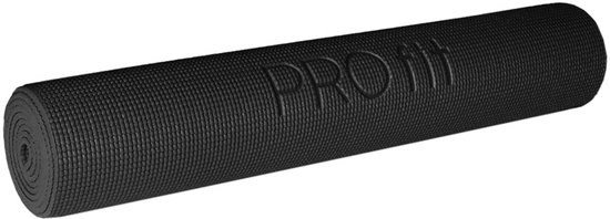 PROfit Sportmat Yoga Slim 173x61x0,5cm Zwart DK van Merkloos