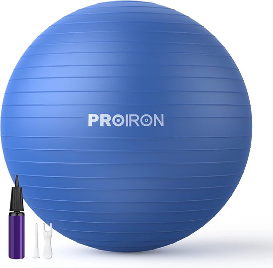 Proiron Exercise Ball Pezziball Chair Ball 55 cm 65 cm 75 cm with Pump Anti Burst Robust for Adults Office Pregnancy Pezzi Balls Gymnastics Balls van Proiron