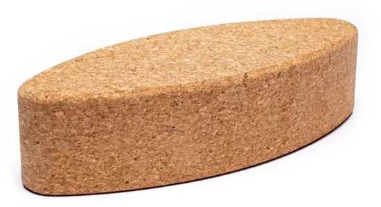 PS-Collection Yoga Egg Steunblok van Kurk - Eivormig - yogablok kurk, yoga kussen, yoga bolster, yoga blok kurk, yoga block
