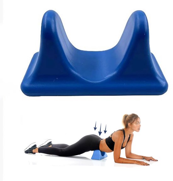 Psoas-spiermassager - Ontspanner van de heupbuigers - Zelfmassager - Stretchtrainer - Diepe weefselmassager - Geschikt voor het verlichten van spierspanning in de onderrug en het ontspannen van de heupbuigers - Blauw van Merkloos