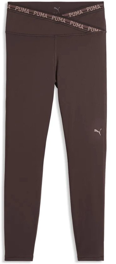 Puma Strong Cross Front Hoge Taille 7/8 Leggings Bruin L Vrouw van Merkloos