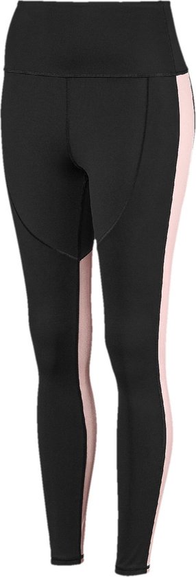 PUMA Studio Porcelain Full Tight Dames Sportlegging - Puma Black-Rosewater - Maat S van PUMA.