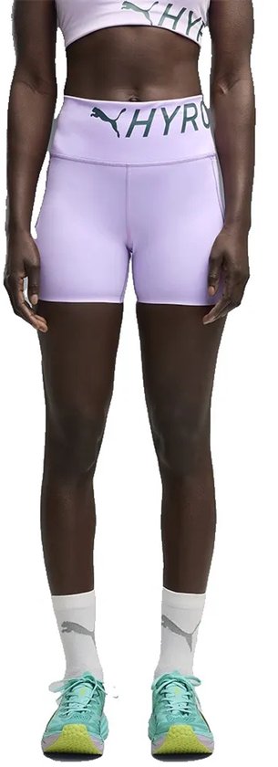 Puma X Hyrox Pwrmode 4´´ Korte Leggings Paars S Vrouw