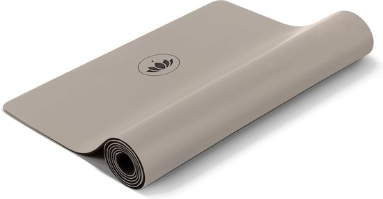 Pure yogamat - extreem slipvast polyurethaanoppervlak - ecologisch, vervaardigd van natuurlijk rubber - professionele yogamat voor hot yoga en ashtanga yoga - extra breed [183x66x0,4 cm]. van Pure