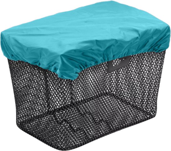 Purepeak Fietskrat Hoes - Krathoes Fietsmand - Afdekhoes Waterbestendig - Crate Cover - 35x45cm - Turquoise van Pure