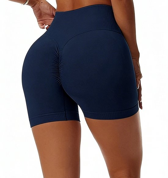 Push-up Legging - Blauw - Kort - Sport