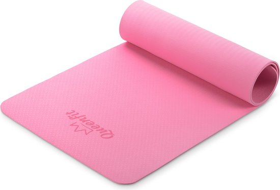 Queenfit® Yogamat 0,5cm - 181x61cm - Trainingsmat voor Pilates, Yoga & Fitness - Antislip Yoga Mat - Waterdicht van Queenfit