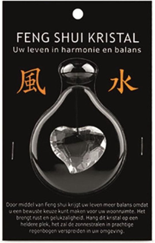 Raamhanger - Hart - Feng Shui - transparant van Artello