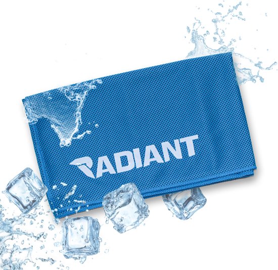 Radiant - Verkoelende handdoek 100×30 cm - Sneldrogend - Outdoor & Indoor Sporten - Reizen & Backpacken - Cooling Towel - lichtblauw