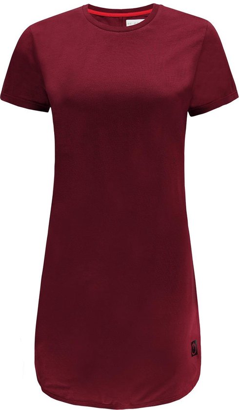 Re-Born Lang Sport T-shirt Kapmouw Dames - Burgundy - Maat S van Re-Born