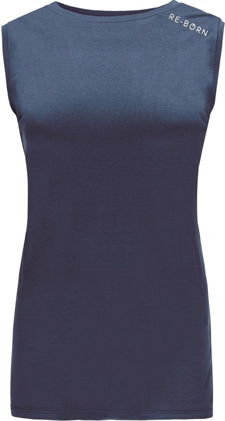 Re-Born Sport Top Mouwloos Wijder Dames - Navy - Maat S van Re-Born