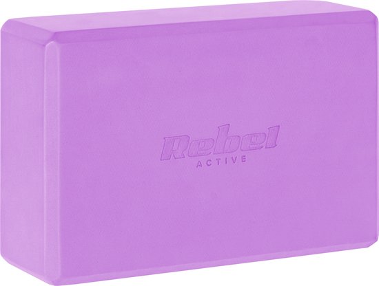 Rebel Active Yogakubus - EVA-schuim 120g - Paars Yogablok 76 x 152 x 229 mm van Rebel Active