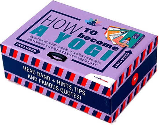 Recent Giftware - How to become a Yogi - beginnend leuk yoga leren - top cadeau - Yoga Powerpack - inclusief hoofdband/yogaband van Recent Giftware