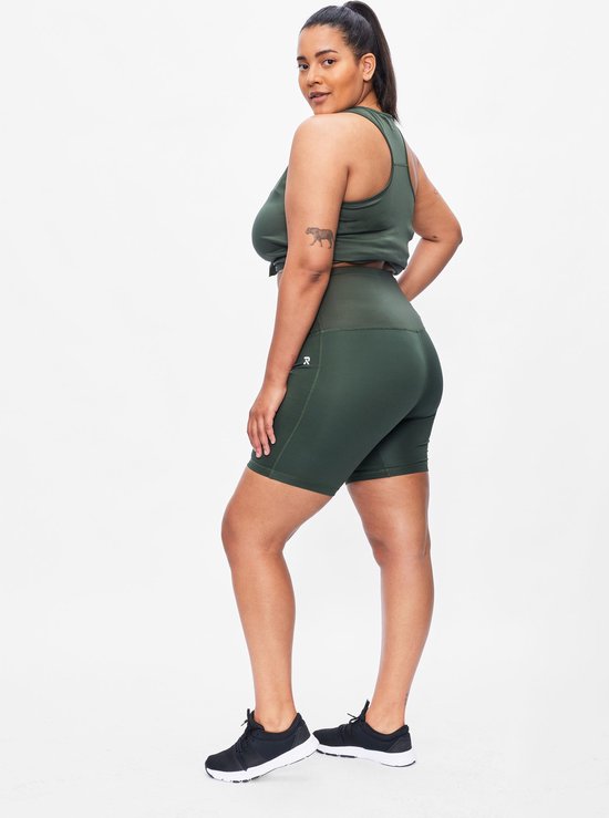 Redmax Biker Short Dames Corrigerend Perfect RMXBobby - Sportkleding - Geschikt voor Fitness en Yoga - Dry Cool - Korte Legging - Corrigerend - Thyme - 48 van Redmax