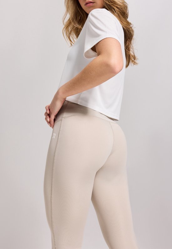 Redmax Perfect RMXBelle - Sportlegging - Fitness Legging - Geschikt voor Fitness en Yoga - Corrigerend - Dry-Cool - Dames - Beige - XL van Merkloos