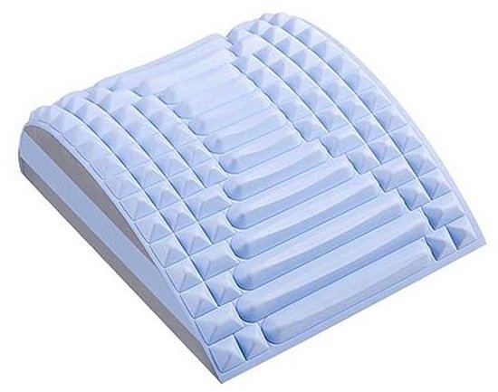 Refresh - nek- en rugstretcher, rug- en nekstretcher, houdingscorrector, lendenstretcher voor nekpijnverlichting, onderrug, bovenrug en schouder (blauw)
