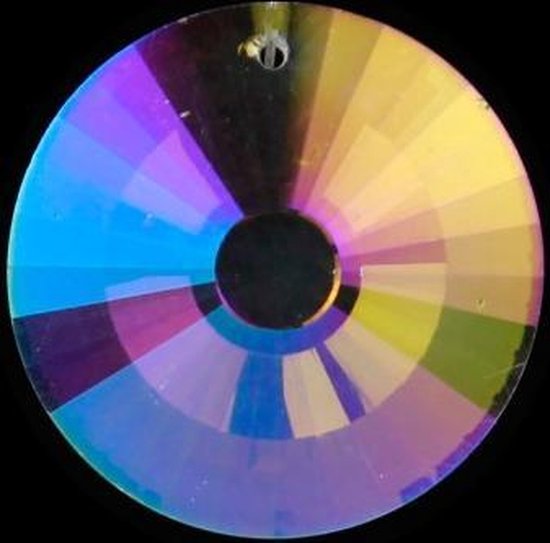 Regenboogkristal cirkel parelmoer AAA kwaliteit - 4.5 cm (3 stuks) - S van Kadoing