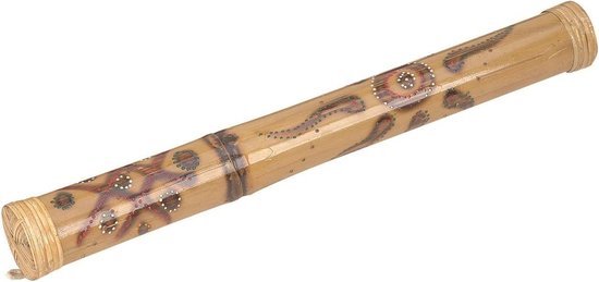 Regenstok Bamboe - Muziekinstrument shaker - Muziek maken - Handbeschilderd design - 65 cm - Niet gespecificeerd van Puma
