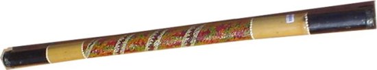 Regenstok - Regenmaker - Muziek Maken - Handgemaakt Dotpainting - 120 cm - Bruin