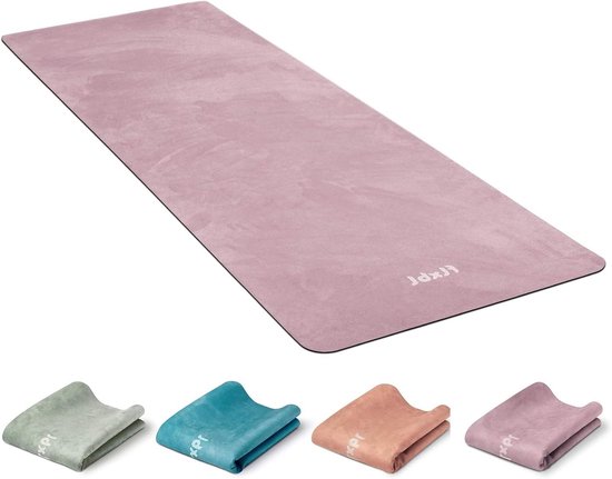 Reis Yogamat - Opvouwbare Mat - Yoga en Fitness - Wasbaar en Antislip - 183 x 61 cm - Rose