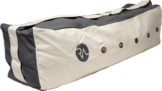 REVIVE yogatas met verstelbare schouderband, kleur creme, 100% biologisch katoen, ruim hoofdvak met zijvak. van REVIVE