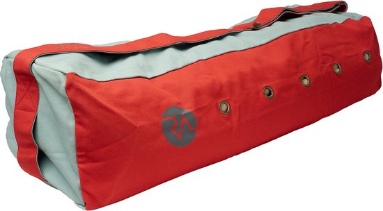 REVIVE yogatas met verstelbare schouderband, kleur rood, 100% biologisch katoen, ruim hoofdvak met zijvak. van REVIVE