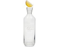 Riviera Maison Glazen Karaf Waterkan - Squeeze The Day Bottle - Transparant van Riviera Maison