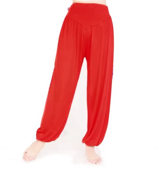 Rode Harembroek - Chillbroek - Chillpants - Harem broek - Rood - Maat XXL (valt als een XL) - Yogabroek - Baggy broek - Boho - Valt klein - CHPN van CHPN