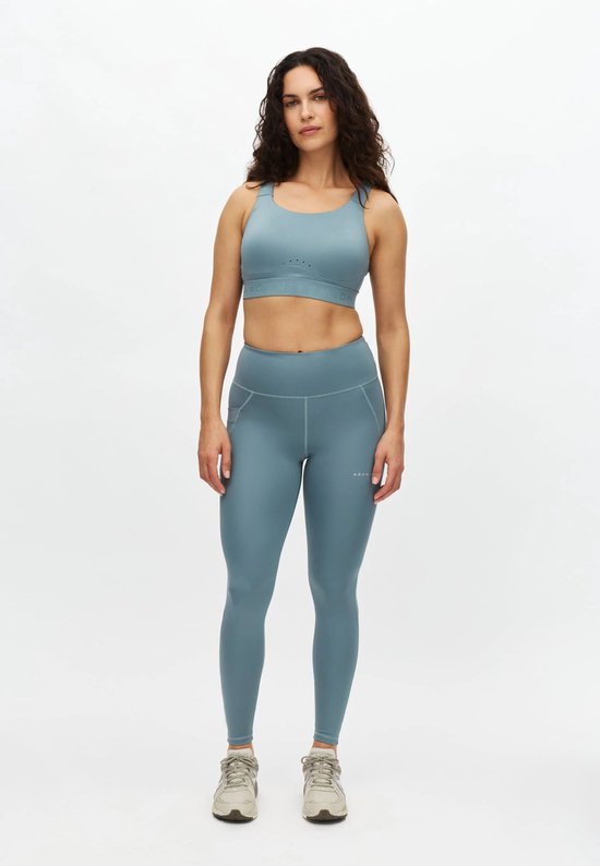 RÖHNISCH - flattering high waist tights - Lange trainingslegging dames - Turquoise-Groen