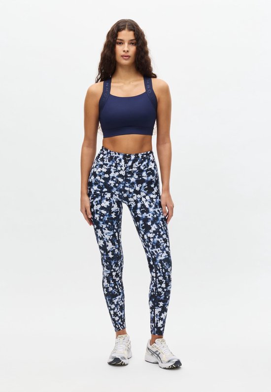 RÖHNISCH - printed high waist tights - Lange trainingslegging dames - Donkerblauw